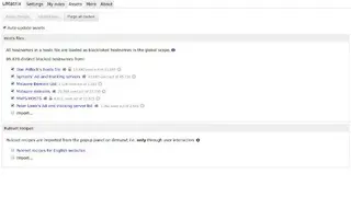 µMatrix screenshot