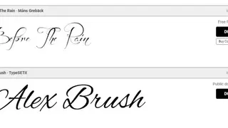 1001 Fonts screenshot