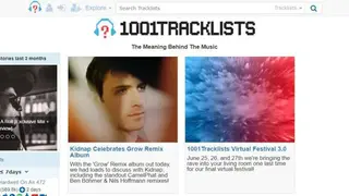 1001 Tracklists screenshot