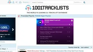 1001 Tracklists screenshot