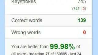 10FastFingers screenshot