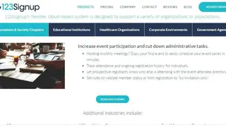 123 Signup Association Manager screenshot