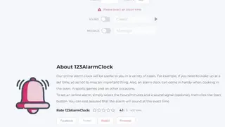 123AlarmClock screenshot