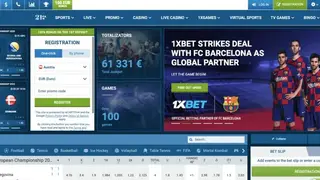 1xBet screenshot