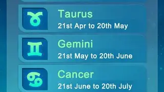 2015 Horoscope screenshot