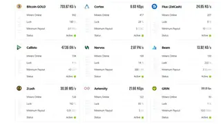 2Miners screenshot