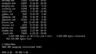 4DOS screenshot