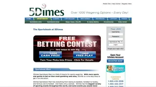 5Dimes screenshot