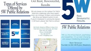5W Public Relations screenshot