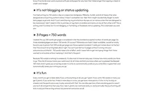 750 Words screenshot