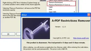 A-PDF Restrictions Remover screenshot