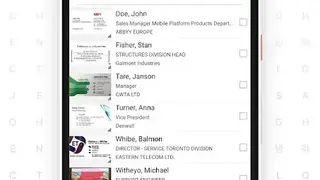 ABBYY Business Card Reader screenshot