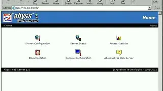 Abyss Web Server screenshot