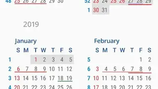 aCalendar screenshot
