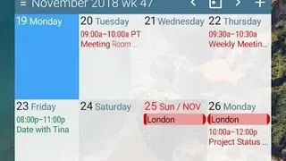 aCalendar screenshot