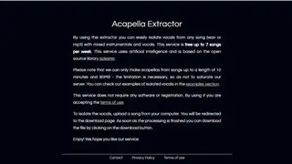 Acapella Extractor screenshot