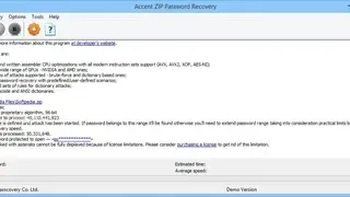 Accent ZIP Password Recovery screenshot