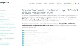 Accolade Product Lifecycle Management screenshot