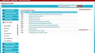 Accolent ERP screenshot