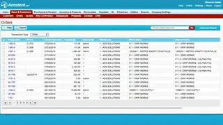 Accolent ERP screenshot