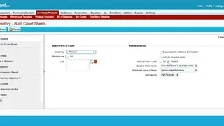 Accolent ERP screenshot