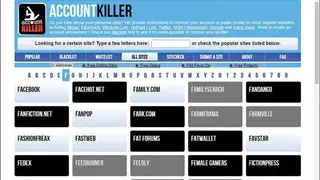 AccountKiller screenshot