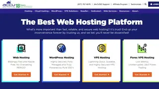 AccuWebHosting screenshot