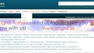 AcgnX Torrent screenshot