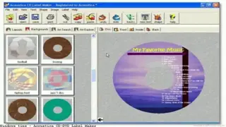 Acoustica CD/DVD Label Maker screenshot
