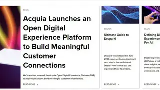 Acquia Open Digital Experience Platform screenshot