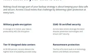Acronis Cyber Backup screenshot