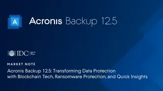 Acronis Data Protection screenshot