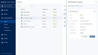 Acronis Disaster Recovery screenshot