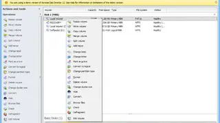 Acronis Disk Director screenshot