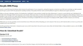 Acrylic DNS Proxy screenshot
