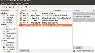 Actiona screenshot