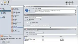 Action(s) screenshot