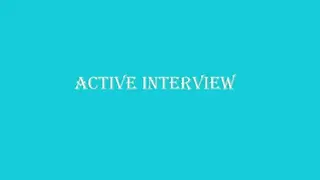 Active Interview screenshot