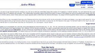 Active Whois Browser screenshot