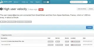 Adallom screenshot