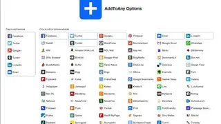 AddToAny screenshot
