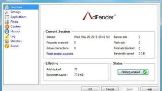 AdFender screenshot