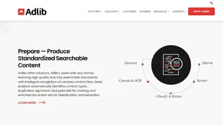 Adlib Elevate platform screenshot