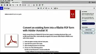 Adobe Acrobat Reader screenshot