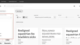 Adobe Fonts screenshot