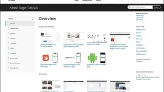 Adobe Target screenshot