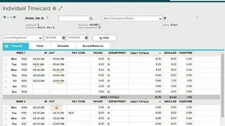 ADP ezLaborManager screenshot
