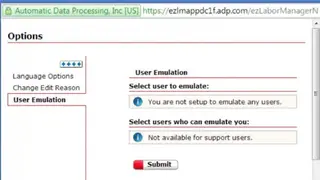 ADP ezLaborManager screenshot