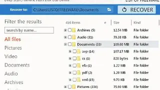 ADRC Data Recovery Express screenshot