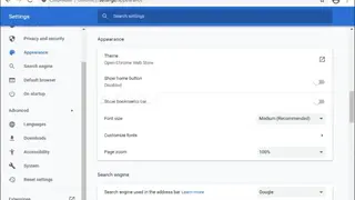 Advanced Chrome screenshot
